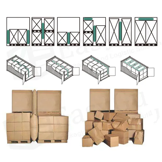 100x120cm Inflatable Kraft Paper Dunnage Bags
